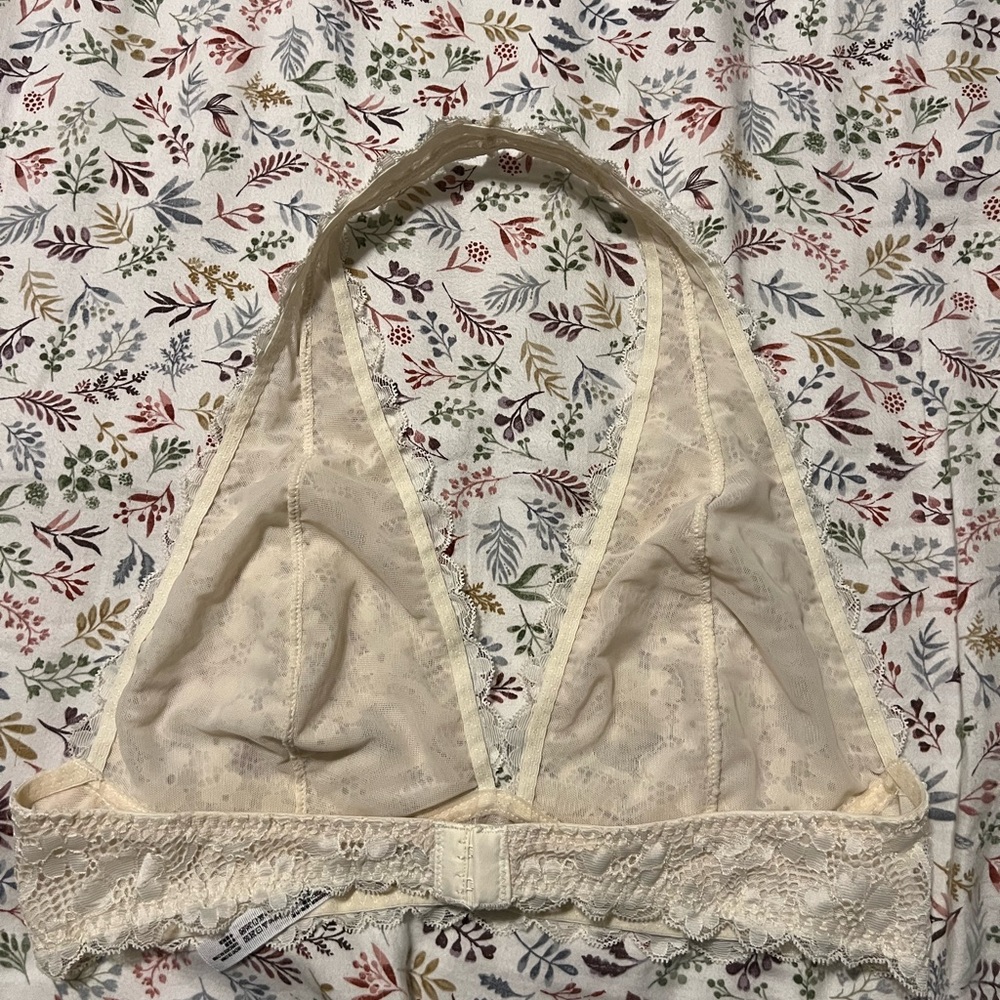 Free People Lace Halter Bralette Set - Yellow and Cream - Picture 7 of 7